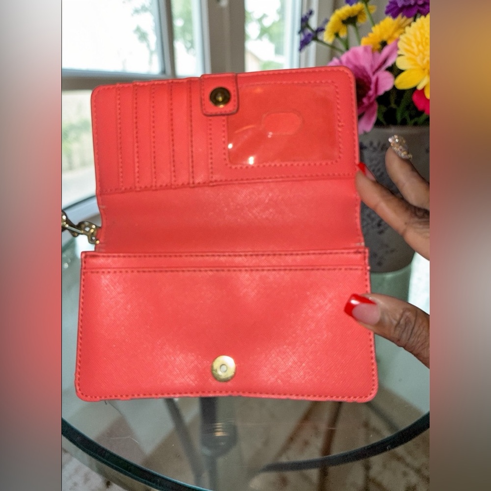 5 piece Coach Taylor Alexis Leather Carryall Tote EUC in Coral Pink - Picture 14 of 15